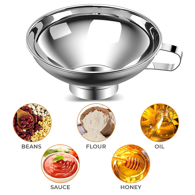 Kitchen Gadgets Popular - قمع تعبئة وتصفية من الفولاذ المقاوم