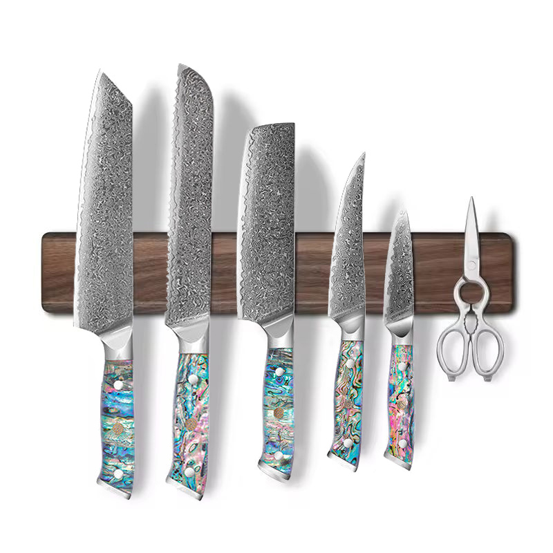 Magnetic Knife Strip - حامل سكاكين مغناطيسي قوي من خشب