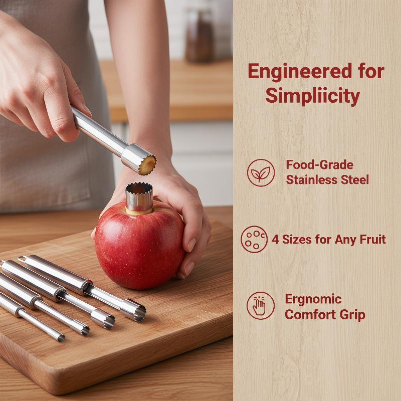 Kitchen Home Gadgets - 4 قطع أداة إزالة نواة الفاكهة