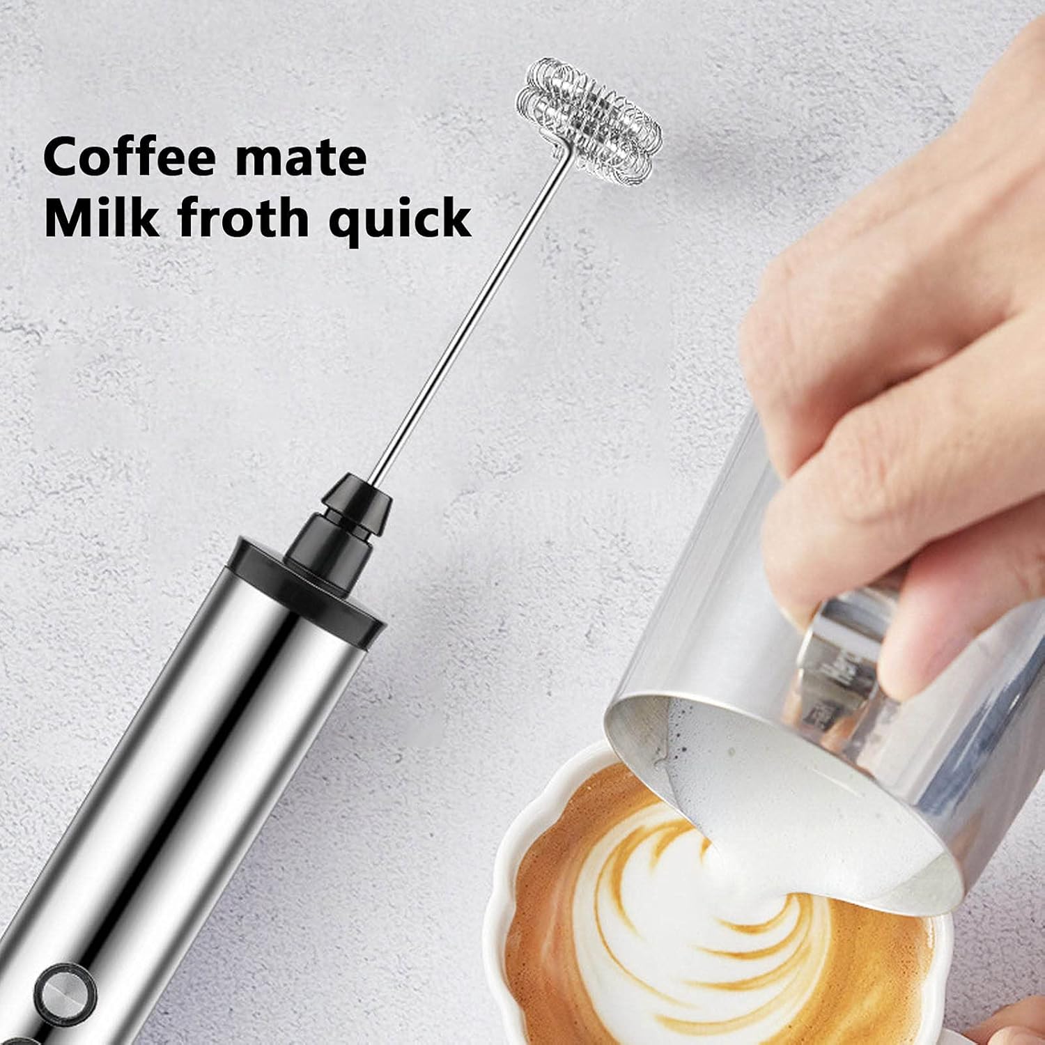 Kitchen Home Gadgets - خلاط حليب كهربائي محمول 3 في