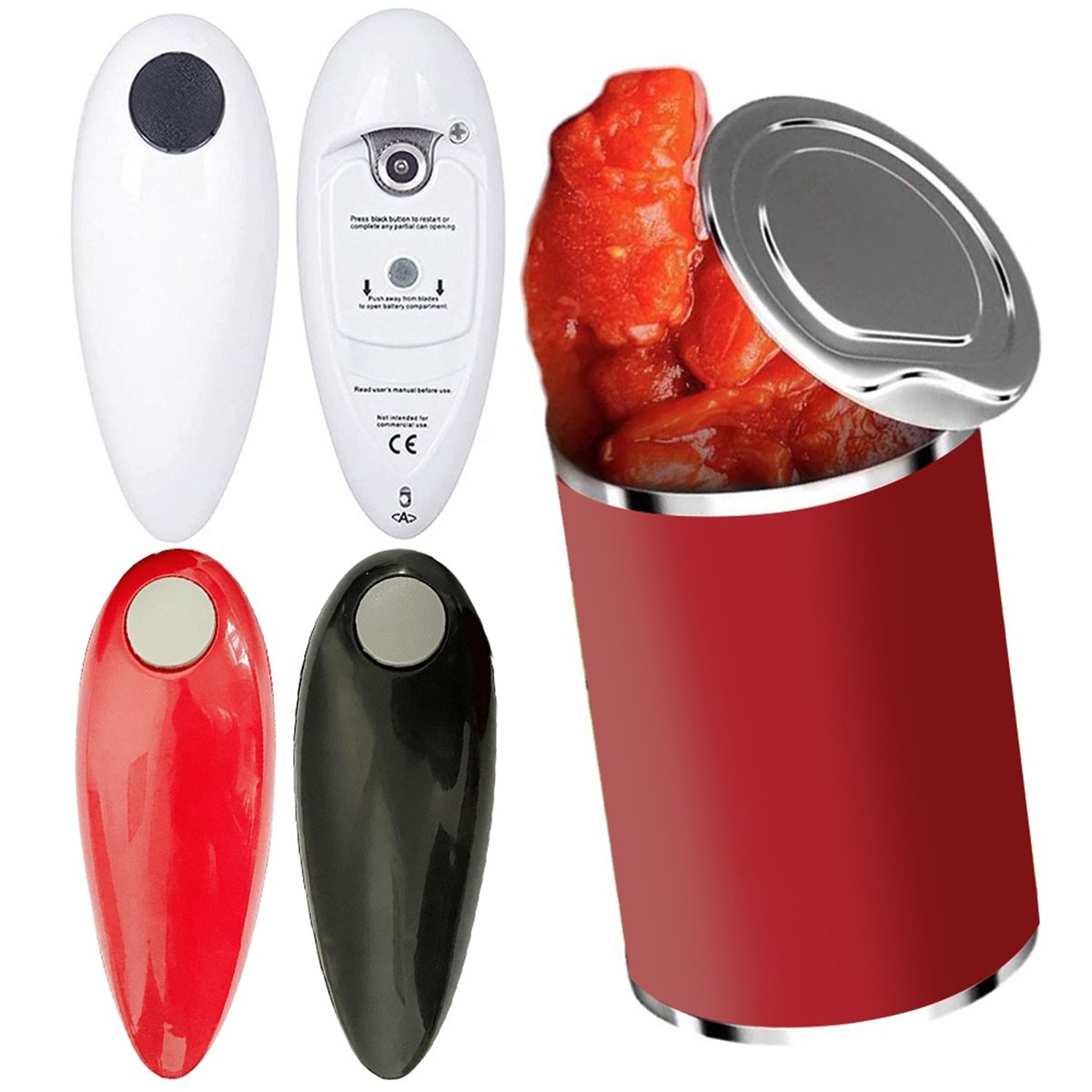 Electric Can Opener - فتاحة علب كهربائية تعمل بالبطارية موديل