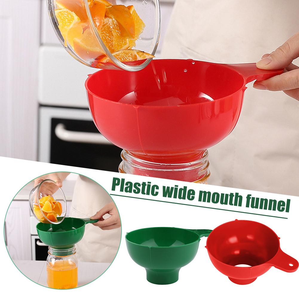 Kitchen Gadgets Popular - قمع بلاستيكي واسع الفوهة، شائع لتعبئة