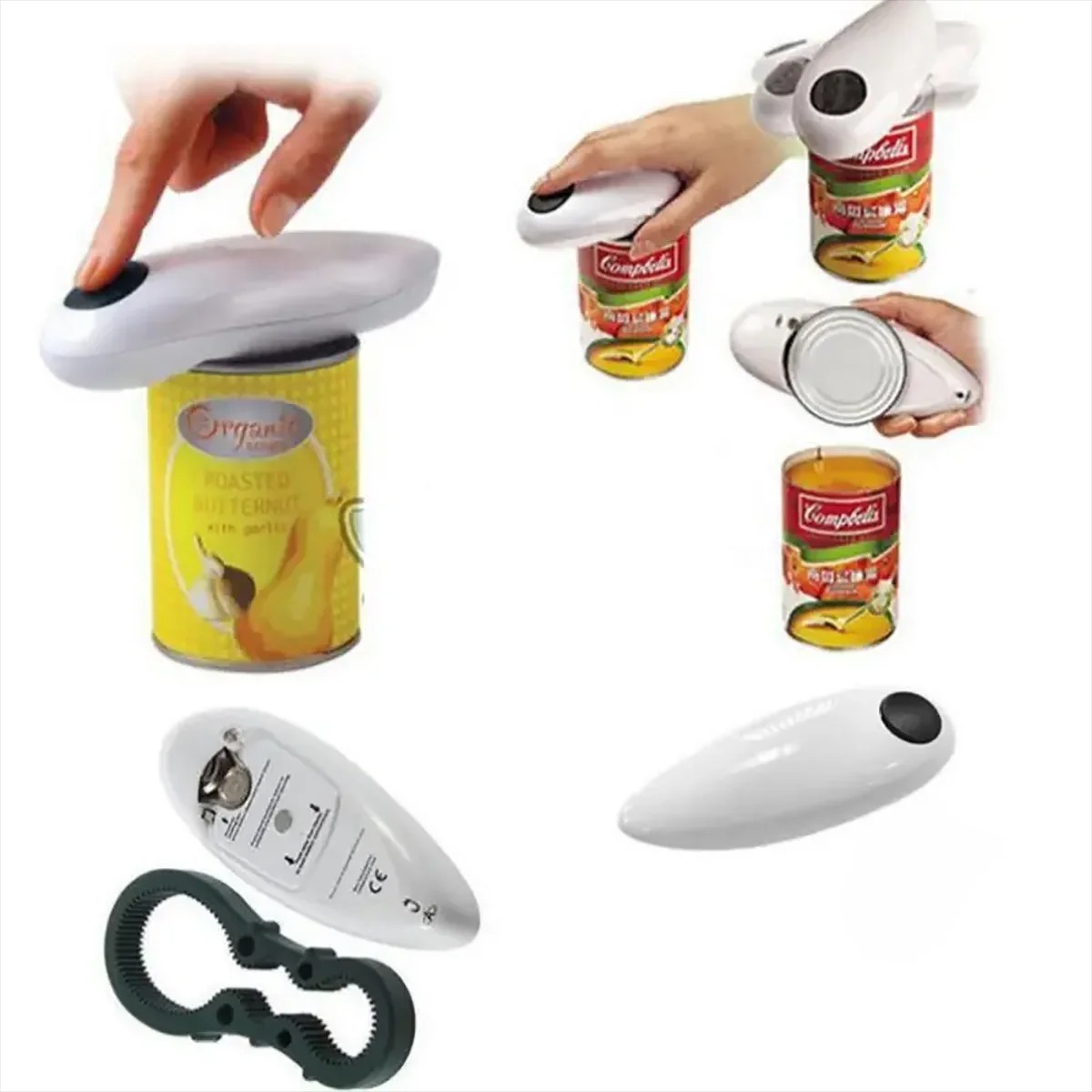 Electric Can Opener - فتاحة علب كهربائية أوتوماتيكية عالية القوة،