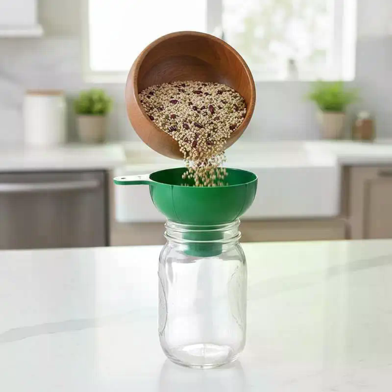 Kitchen Gadgets Popular - مجموعة من قطعتين: قمع بلاستيكي واسع