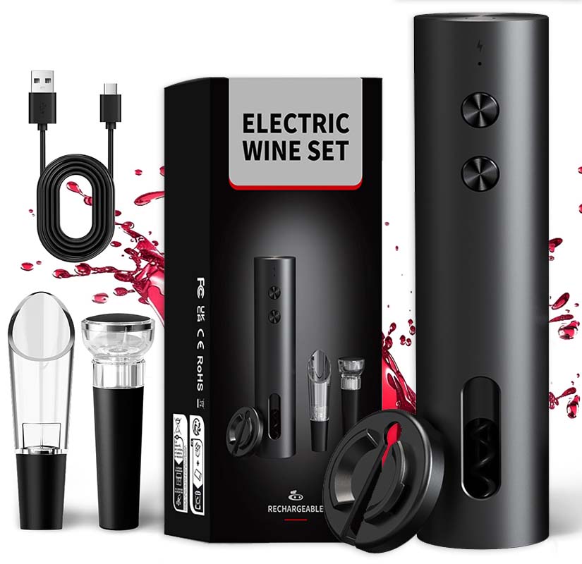 مجموعة فتاحة زجاجات نبيذ كهربا - مراجعة Electric Can Opener وسعره