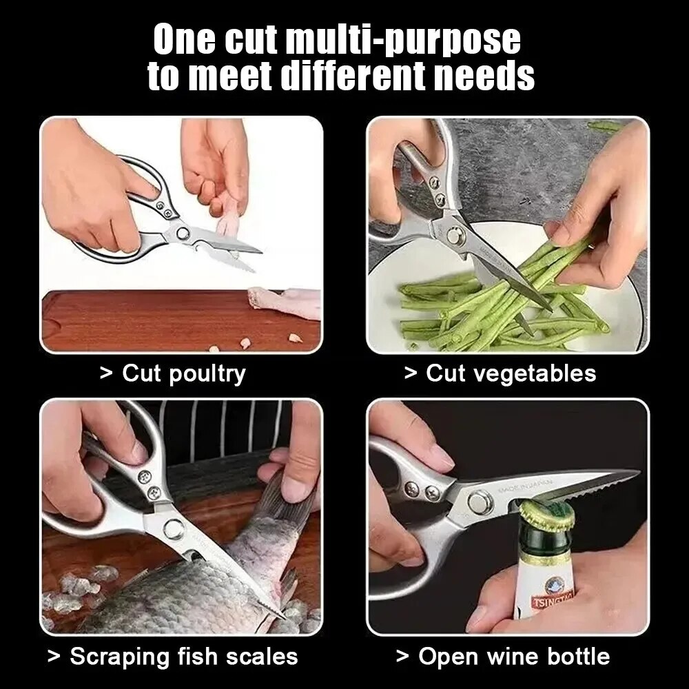 مقص مطبخ من الفولاذ المقاوم لل - مراجعة Kitchen Gadgets Plus وسعره