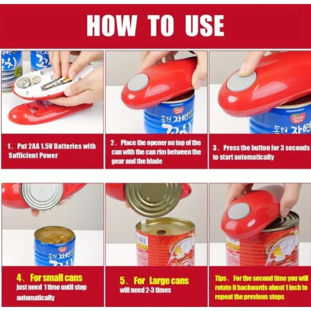 فتاحة علب كهربائية أوتوماتيكية - مراجعة Electric Can Opener وسعره