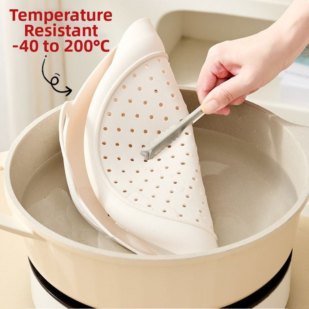 سلة تبخير سيليكون غير لاصقة مق - مراجعة Silicone Steamer Basket وسعره