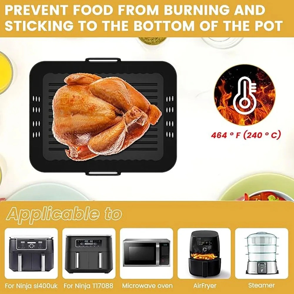 2 قطعة مقلاة الهواء سيليكون بط - مراجعة Silicone Steamer Basket وسعره