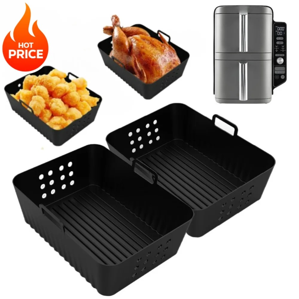 2 قطعة مقلاة الهواء سيليكون بط - مراجعة Silicone Steamer Basket وسعره