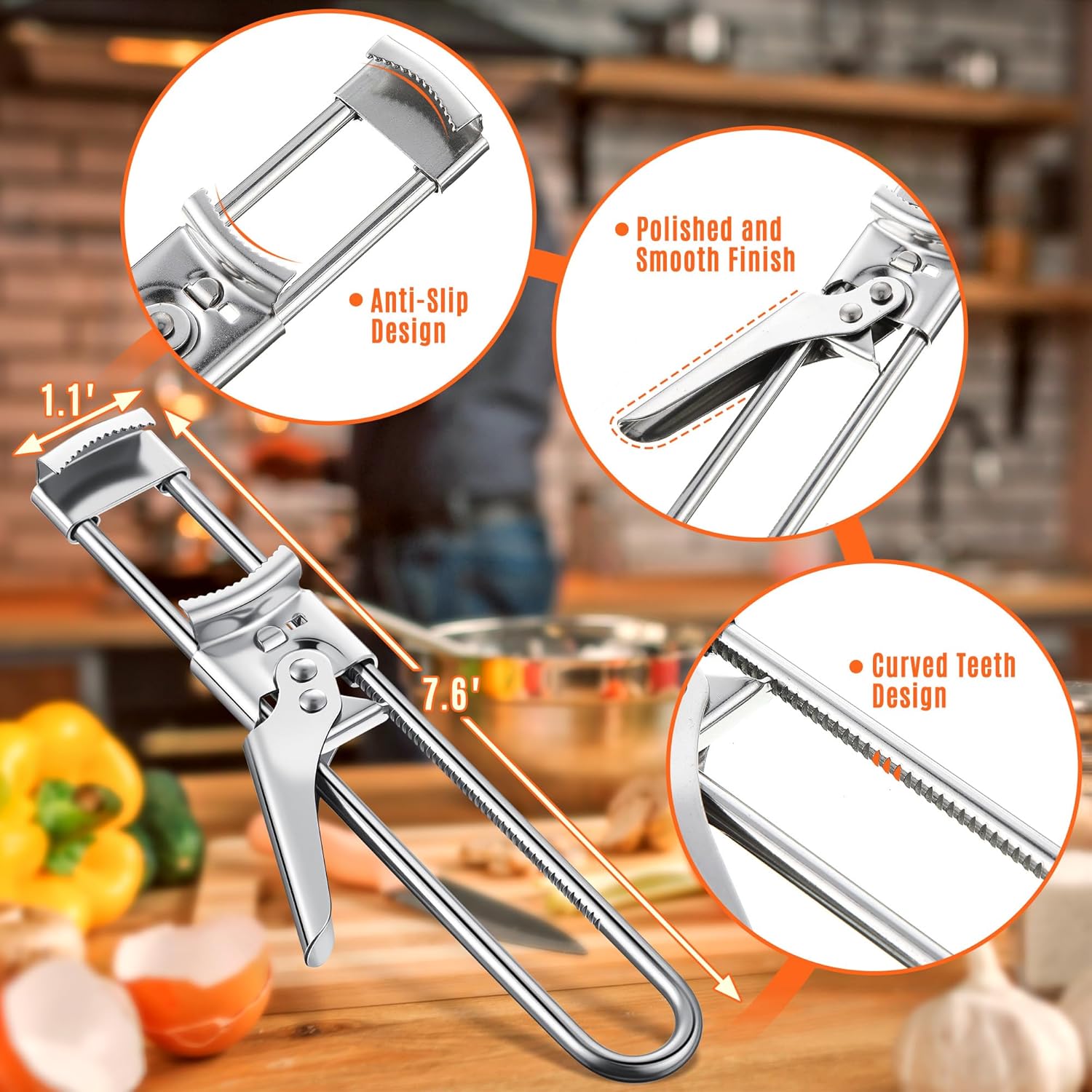 فتاحة جرة من الفولاذ المقاوم ل - مراجعة Kitchen Gadgets For Men وسعره