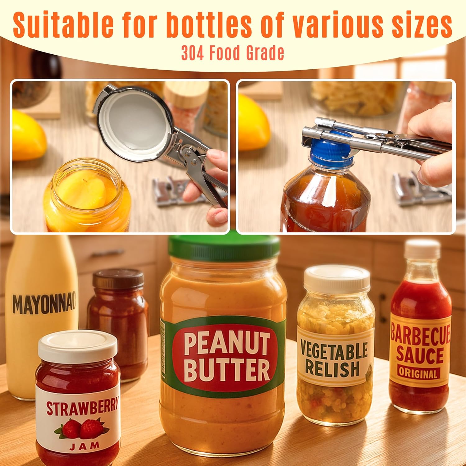 فتاحة جرة من الفولاذ المقاوم ل - مراجعة Kitchen Gadgets For Men وسعره