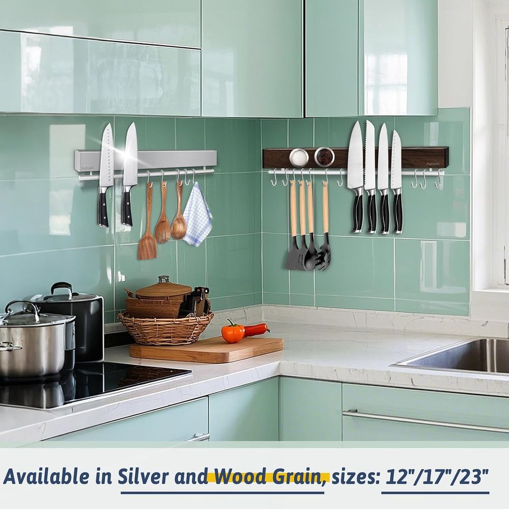 حامل سكاكين مغناطيسي 17 بوصة - - مراجعة Magnetic Knife Strip وسعره