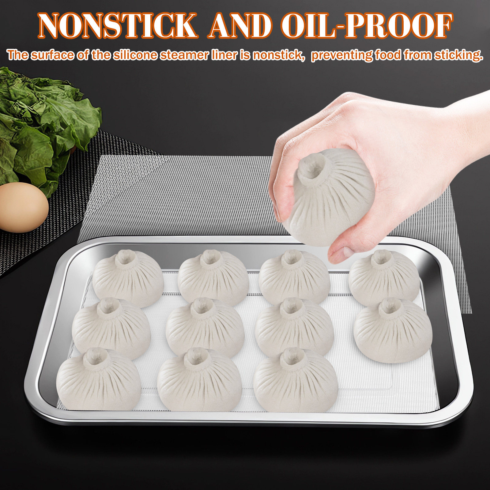 10 قطع من أوراق السيليكون للتج - مراجعة Silicone Steamer Basket وسعره