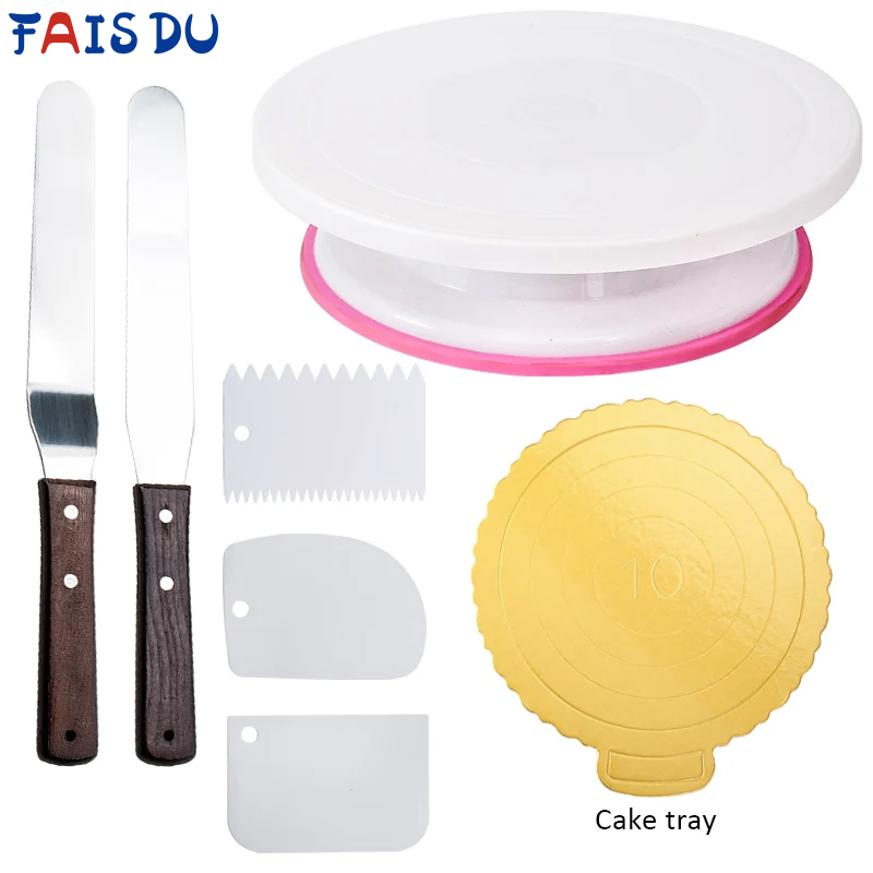 قرص دوار للكعك من البلاستيك FA - مراجعة Cake Decorating Turntable وسعره