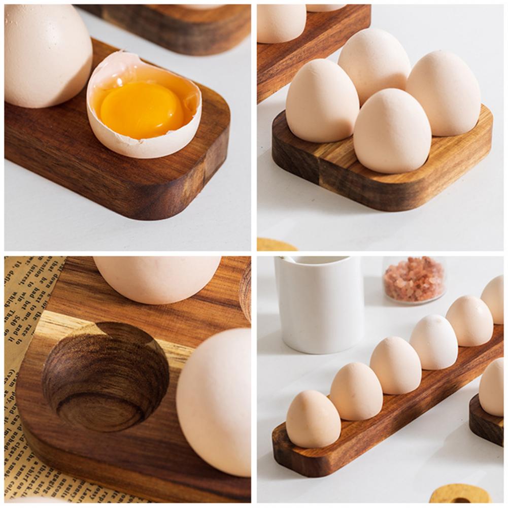حامل بيض خشبي 32/11 سم، صينية  - مراجعة Kitchen Gadgets Holder وسعره