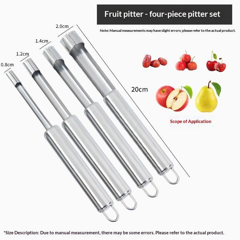 4 قطع أداة إزالة نواة الفاكهة  - مراجعة Kitchen Home Gadgets وسعره