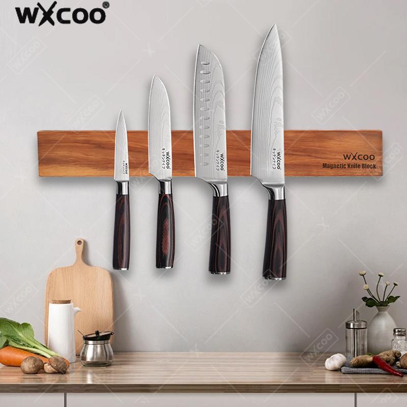 حامل سكاكين مغناطيسي من خشب ال - مراجعة Magnetic Knife Strip وسعره