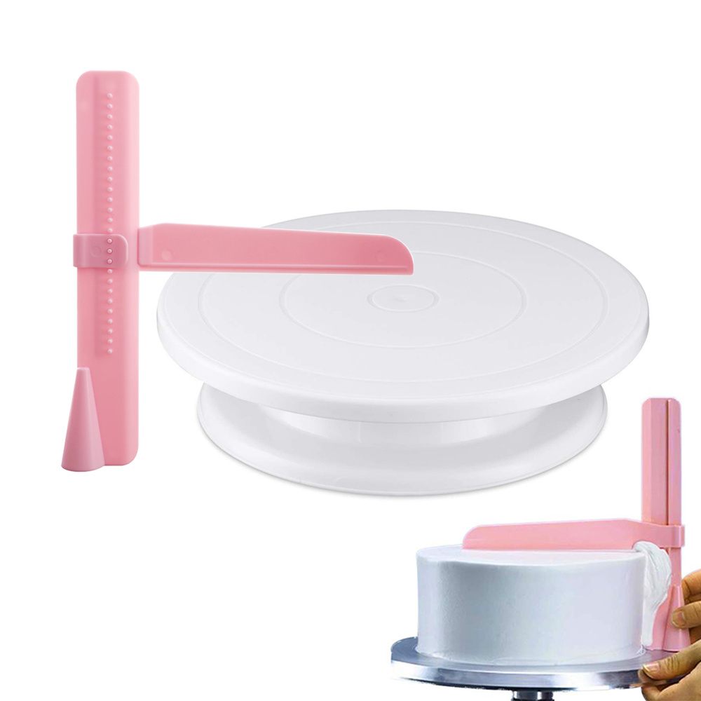 البلاستيك كعكة الدوار أدوات ال - مراجعة Cake Decorating Turntable وسعره